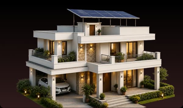 Solar home installation