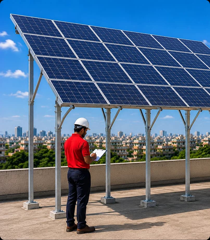Solar installation process