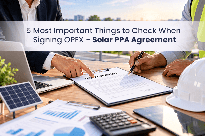 5 Most Important Things to Check When Signing an OPEX - Solar PPA Agreement